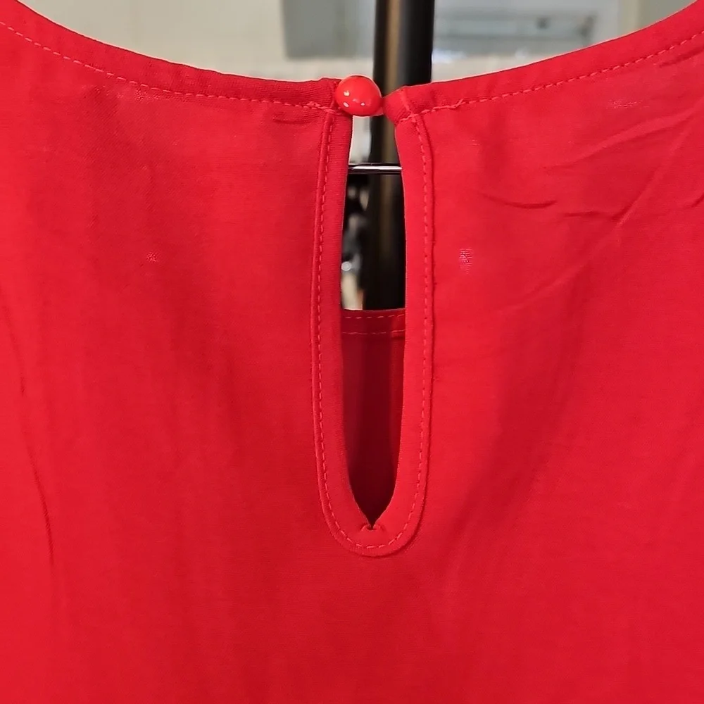 Sympli Bright Red Blouse - Picture 10 of 12